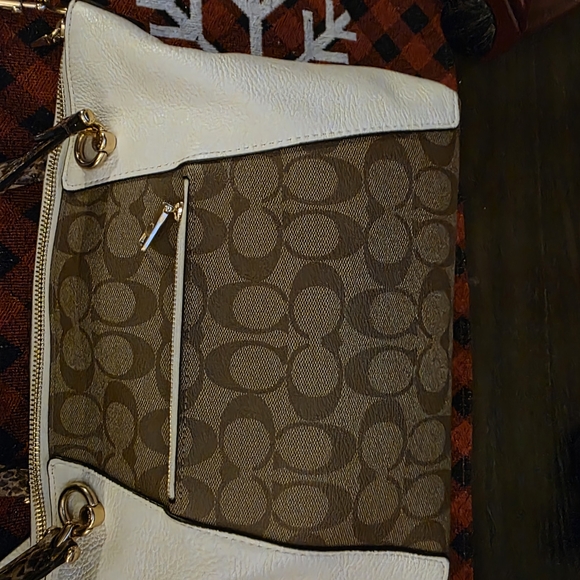 Coach Kacey Satchel Bag In Colorblock - Picture 9 of 15